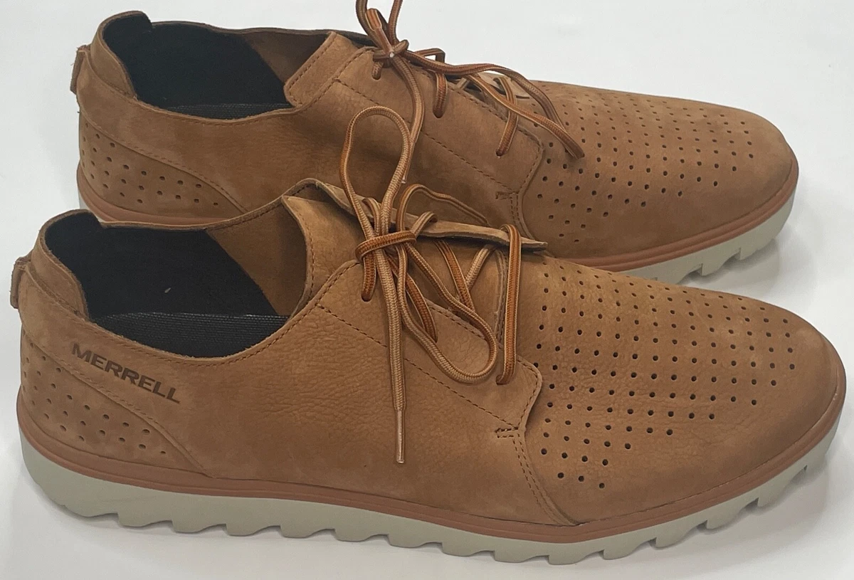 Merrell Men s Downtown Lace Up Performance Brown Sugar Shoes Size 15