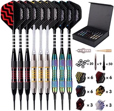 Turnart Darts Plastic Tip - Professional Soft Tip Darts Set for Electronic Dartb