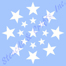 STAR STENCIL STARS CIRCLE TEMPLATES STENCILS TEMPLATE PAINT ART CRAFT NEW