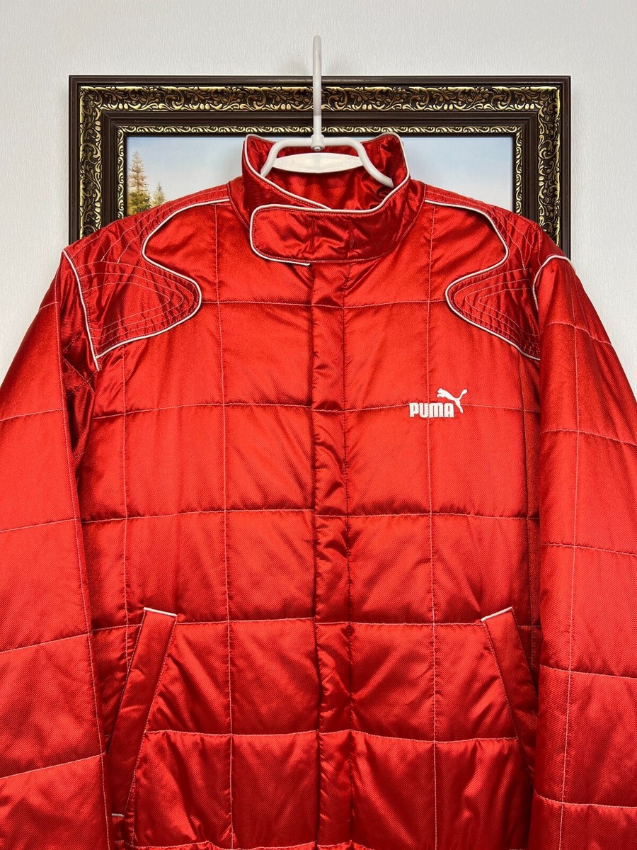 Vintage 90's Puma Racing Jacket Red Formula 1 Ferrari Marlboro