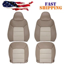 For 03-06 Ford Expedition Eddie Bauer Replacement Leather Seat Cover 2-Tone Tan