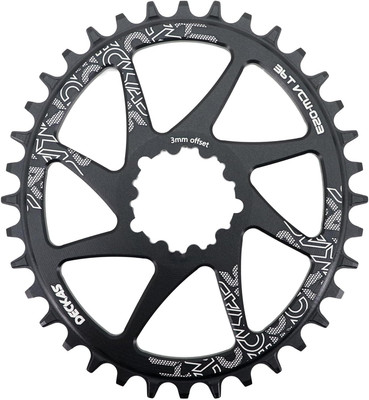 DJC Bike Chainring Direct Mount 3mm Offset Round Oval Chainring for Sram GXP Int