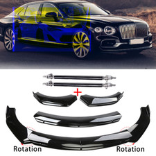 For Bentley Flying Spur Front Bumper Lip Splitter Spoiler Gloss Black Bod Kit For Bentley Flying Spur Front Bumper Lip Splitter Spoiler Gloss Black Bod Kit