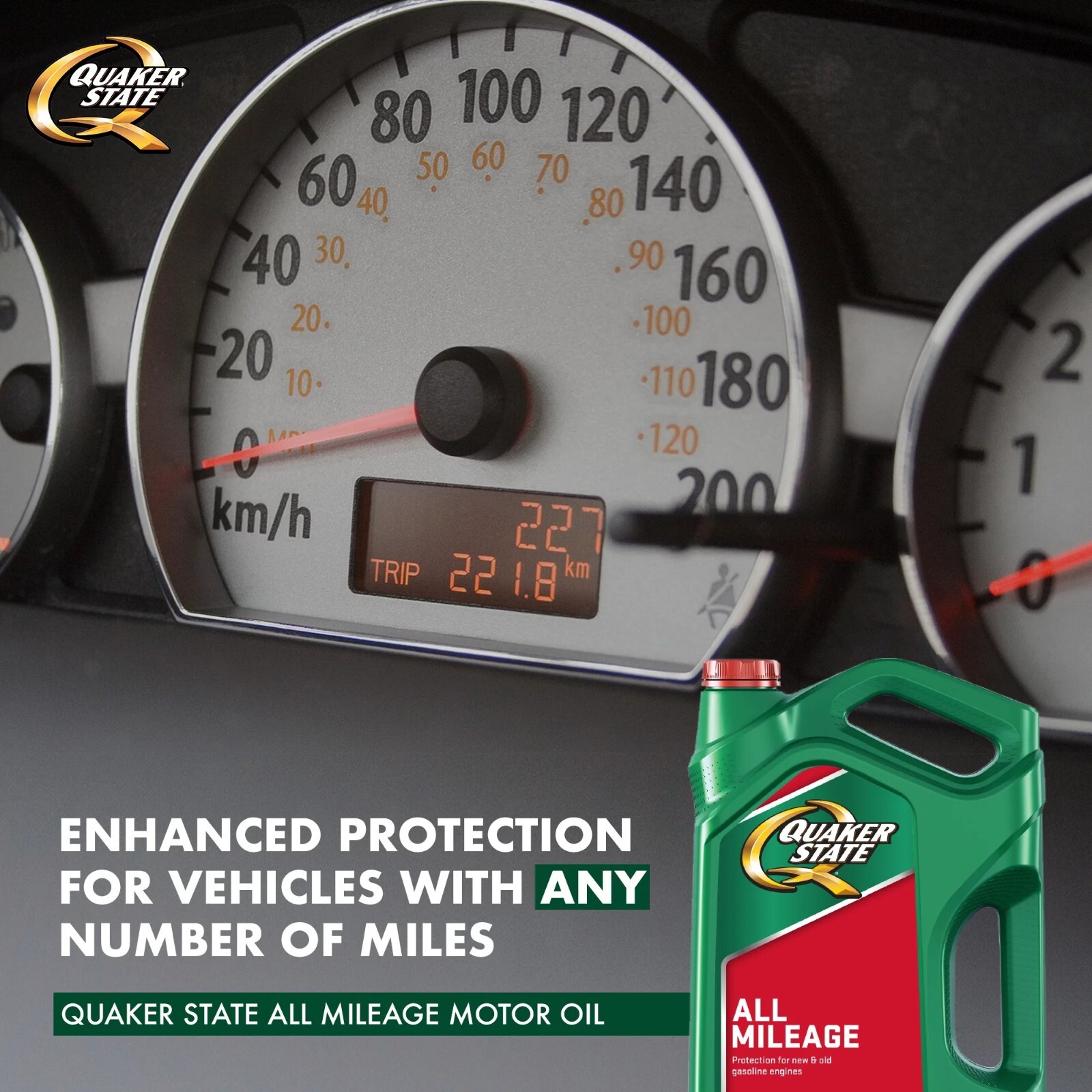 Quaker State All Mileage Synthetic Blend 5W30 Motor Oil, 5 Quart