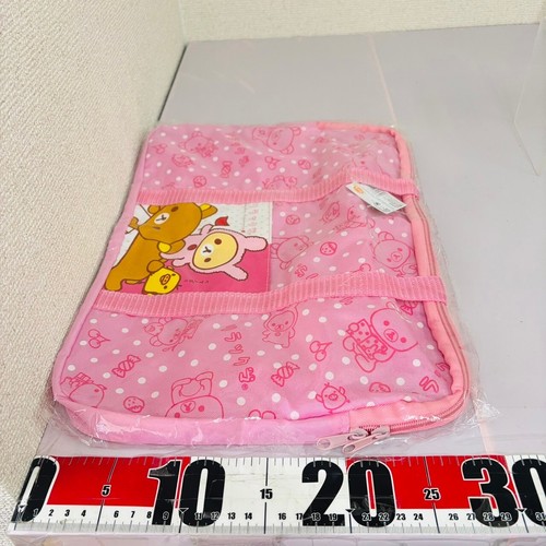 San-X Rilakkuma Korilakkuma School Tote Bag Pink Brown White Bear Character JP - 第 12/24 張圖片