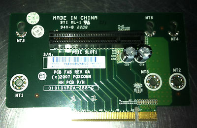 5x HP 457436-001 / 464598-001 DL185 G5 Server LOW PROFILE PCIE 1X8 RISER Karten