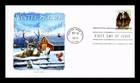 DR JIM STAMPS US COVER WINTER SCENES FIRST DAY ISSUE PANDA CACHET