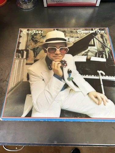 Vintage Elton John GREATEST HITS Vinyl LP (MCA 2128) Classic Rock (1974)