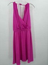 Pre-Owned Trina Turk Purple Size Medium Shift Knee Length Sleeveless Dress