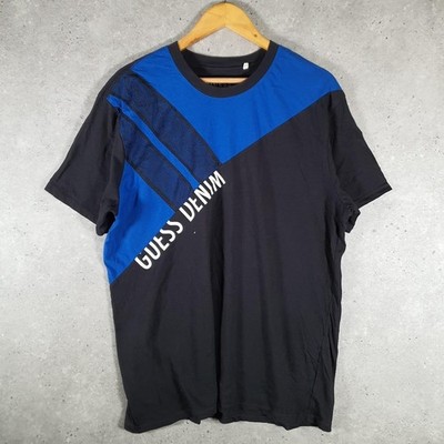 Vintage Guess Denim Logo T-Shirt XL Schwarz Herren »
