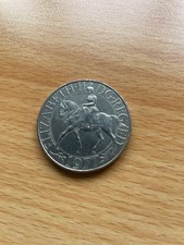 1977 Queen Elizabeth II Silver Jubilee Commemorative Crown Coin cupronickel