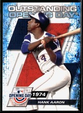 Hank Aaron 2021 Topps Opening Day #OOD-10 Outstanding Opening Day Atlanta Braves