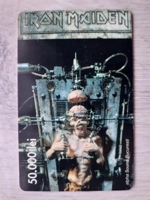 IRON MAIDEN X FACTOR PHONECARD - Photo 1/2