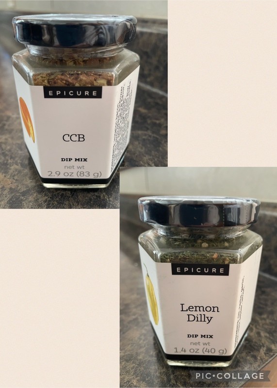 Epicure CCB and Lemon Dilly Dip Mix - 2.9 oz & 1.4 oz respectively
