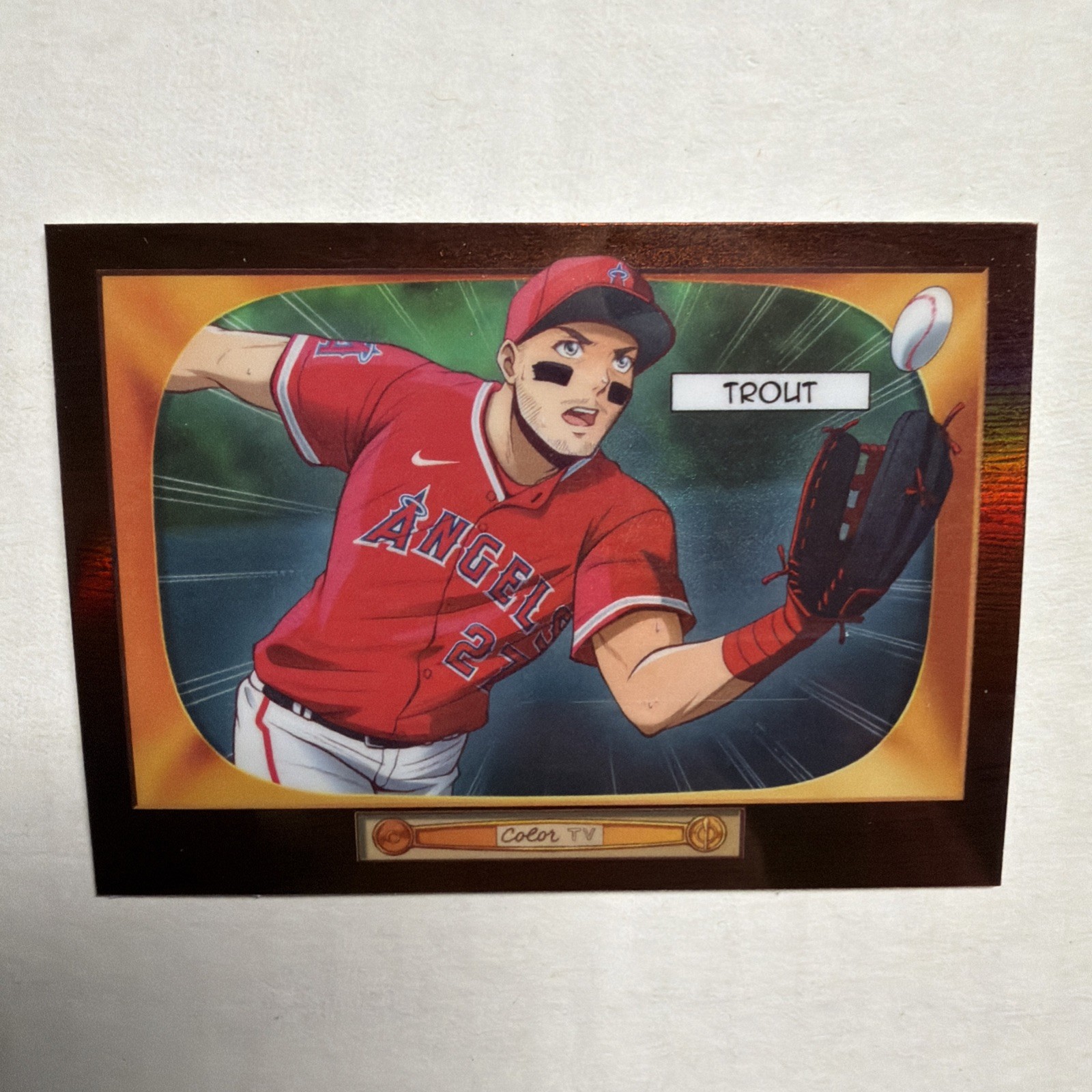 2024 Bowman Mike Trout 1995 Bowman Anime SSP #BA-3 Los Angeles Angels Case Hit