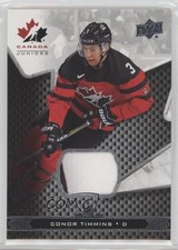 2018 Upper Deck Team Canada Juniors Team Canada Jerseys Conor Timmins #3 y1g