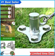 Dog Tie Out Stake 12 Inch 304 Stainless Steel 600 lb Swivel Ring Anti Rust