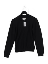 Maison Margiela Women's Jumper M Black 100% Wool Crew Neck Pullover
