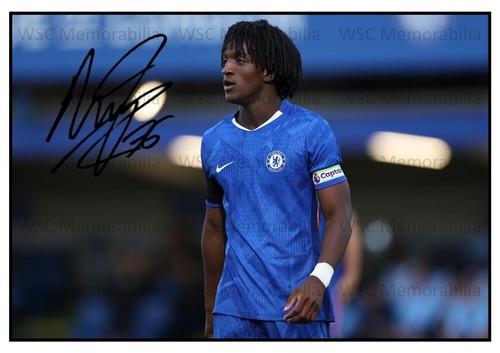 12168. Shumaira Mheuka Signed Pictures (A4 Prints) Chelsea