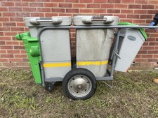 LITTER COLLECTION BARROW / RUBBISH CART / ROAD SWEEPER / VGC / COST OVER £1,400