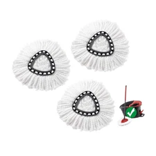3 Pack Mop Head Replacement, Spin Mop Replacement Heads for, Deep Cleaning, M...