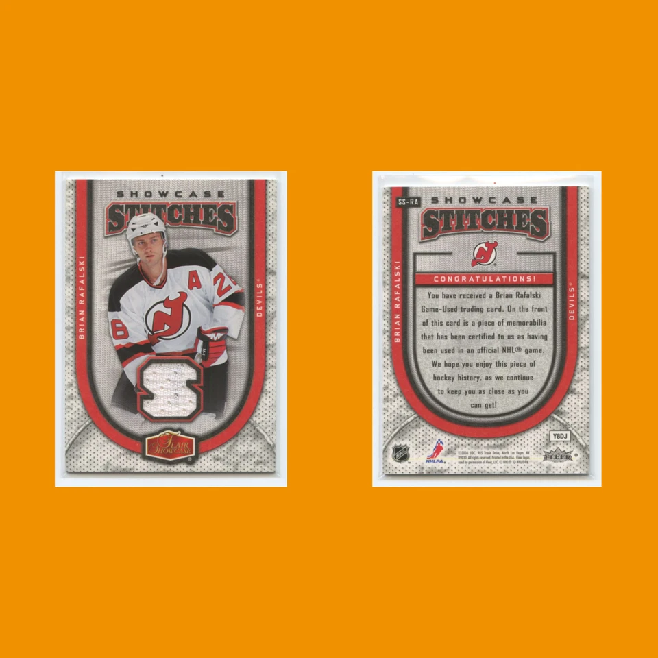 Brian Rafalski #SS-RA 2006 Flair Showcase Stitches New Jersey Devils Hockey Card - Image 3 of 3