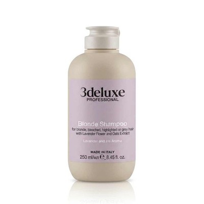 3deluxe Professional Blonde Shampoo für blondes und graues Haar 250 ml