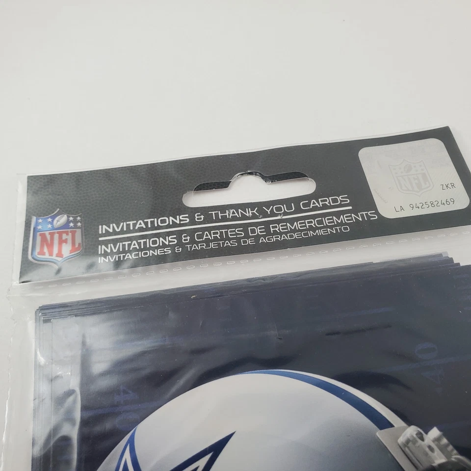 Dallas Cowboys NFL Pro Football Sports 32 Party Invitations Thank You Notes NEW - Image 3 of 3
