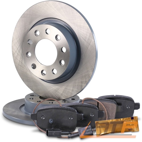 Bremsscheiben Voll Ø264 + BremsbelÄGe Hinten FÜR Alfa Romeo Giulietta BJ 10-20-image