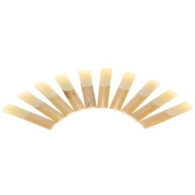 Ammoon 10-pack Pieces Strength 2.5 Bamboo Reeds For Eb Alto Saxophone Sax X5Q7