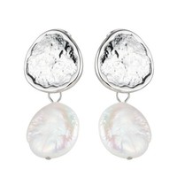 Ohrstecker Perle Barock Edelstahl 316L Damen Ohrringe SüßWasserperle