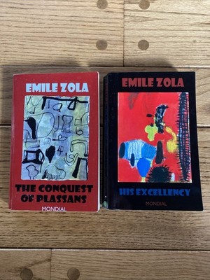 Emile Zola Lot of 2 | Mondial |His Excellency - Conquest Of Plassans | Paperback