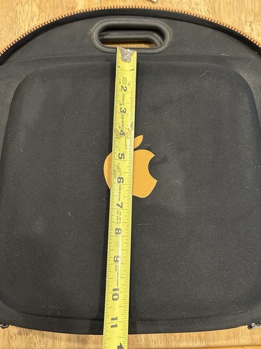 Vintage rzadka karim rashid for leeds apple torba na laptopa pomarańczowe logo - Zdjęcie 3 z 9