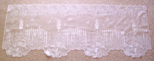 Heritage Lace Flower Garden White Lace Valance 64" x 24" USA Made