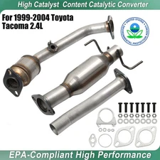 FITS 1999-2004 TOYOTA TACOMA 2.4L FRONT & REAR CATALYTIC CONVERTER COMPLETE SET