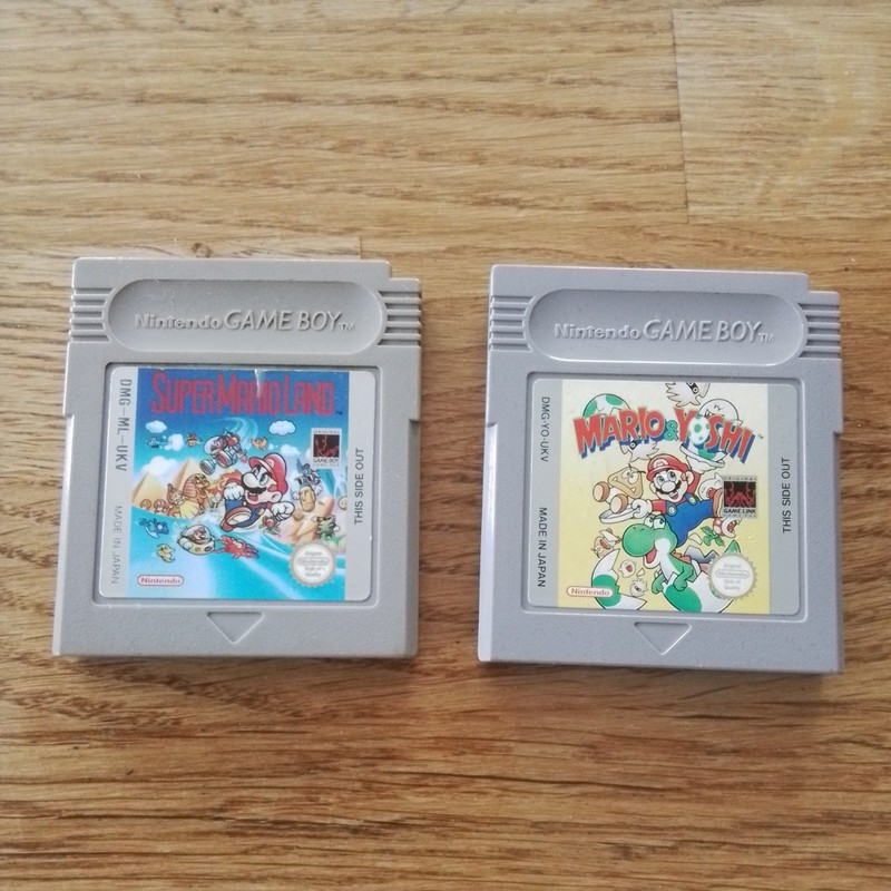 Super Mario Land And Mario & Yoshi Carts  Nintendo Game Boy
