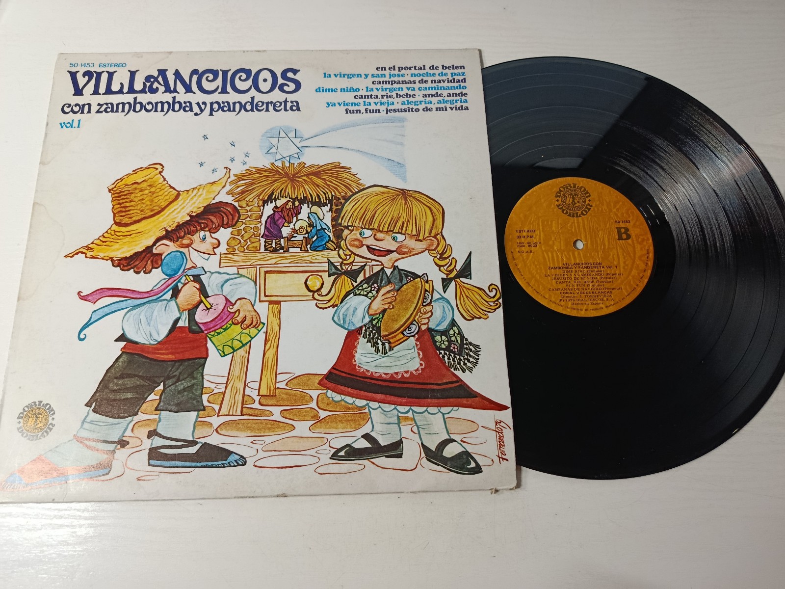 Villancicos con Zambomba y Pandereta (1979 Doblon) - LP Vinilo 12" VG/VG