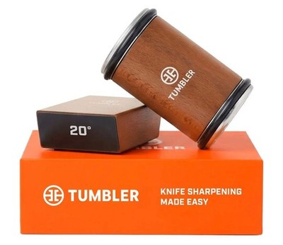 The Original Tumbler Rolling Knife Sharpener  (Wood)Rolling Knife Sharpener