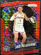 2025 Panini Prizm WNBA #128 Jade Melbourne Red Pulsar /299 Washington Mystics