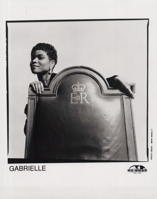 Gabrielle Photo Original Black And White Press Promotion Go Beat Circa 1990's