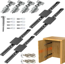 Pocket Door Slides, Included the Slides and the Hinges,Pocket Door Hardware for 