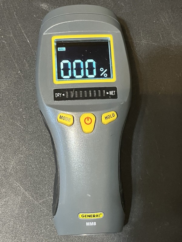General Tools MM8 Pinless LCD Moisture Meter with Tricolor Bar Graph