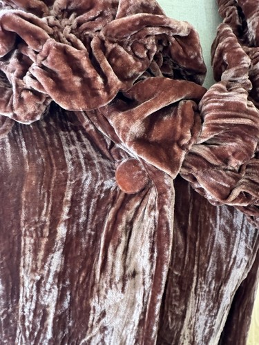 Crushed Silk Velvet Jacket Women's small coral Holly in Hanoi - Picture 4 of 7