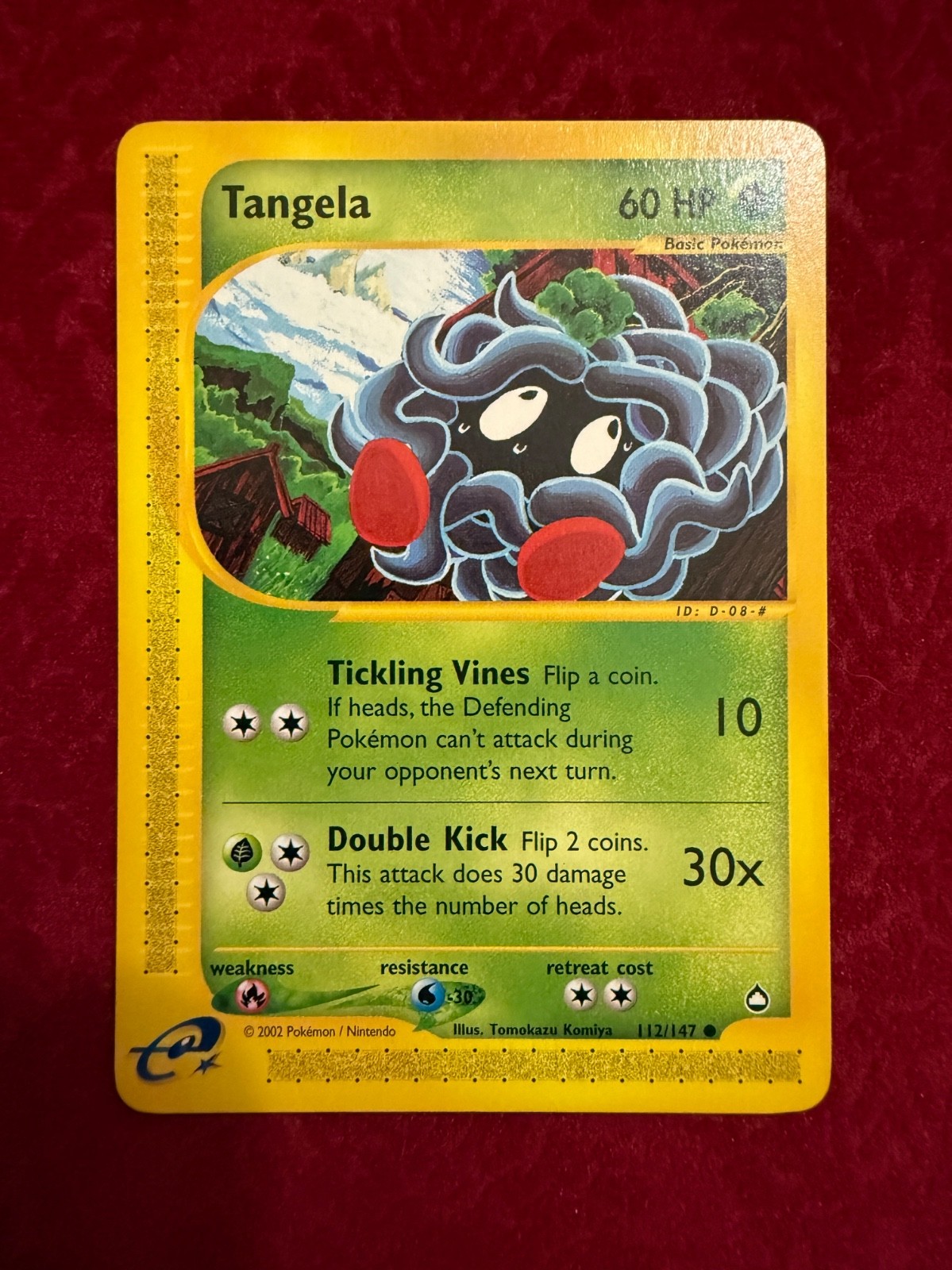 Pokemon TCG Tangela Common 112/147, Aquapolis (NM)