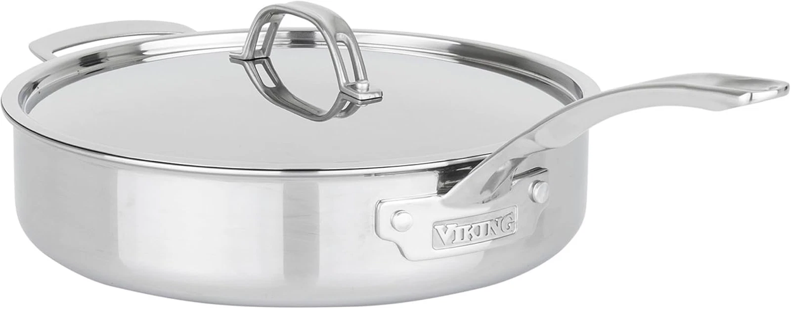 Pureglide Pro 3-Ply Nonstick 4.5 Quart Sauté Pan with Lid and Helper Handle, Tit