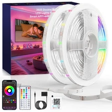 100FT RGB LED Strip Lights Music Sync Remote Control for Bedroom Decor