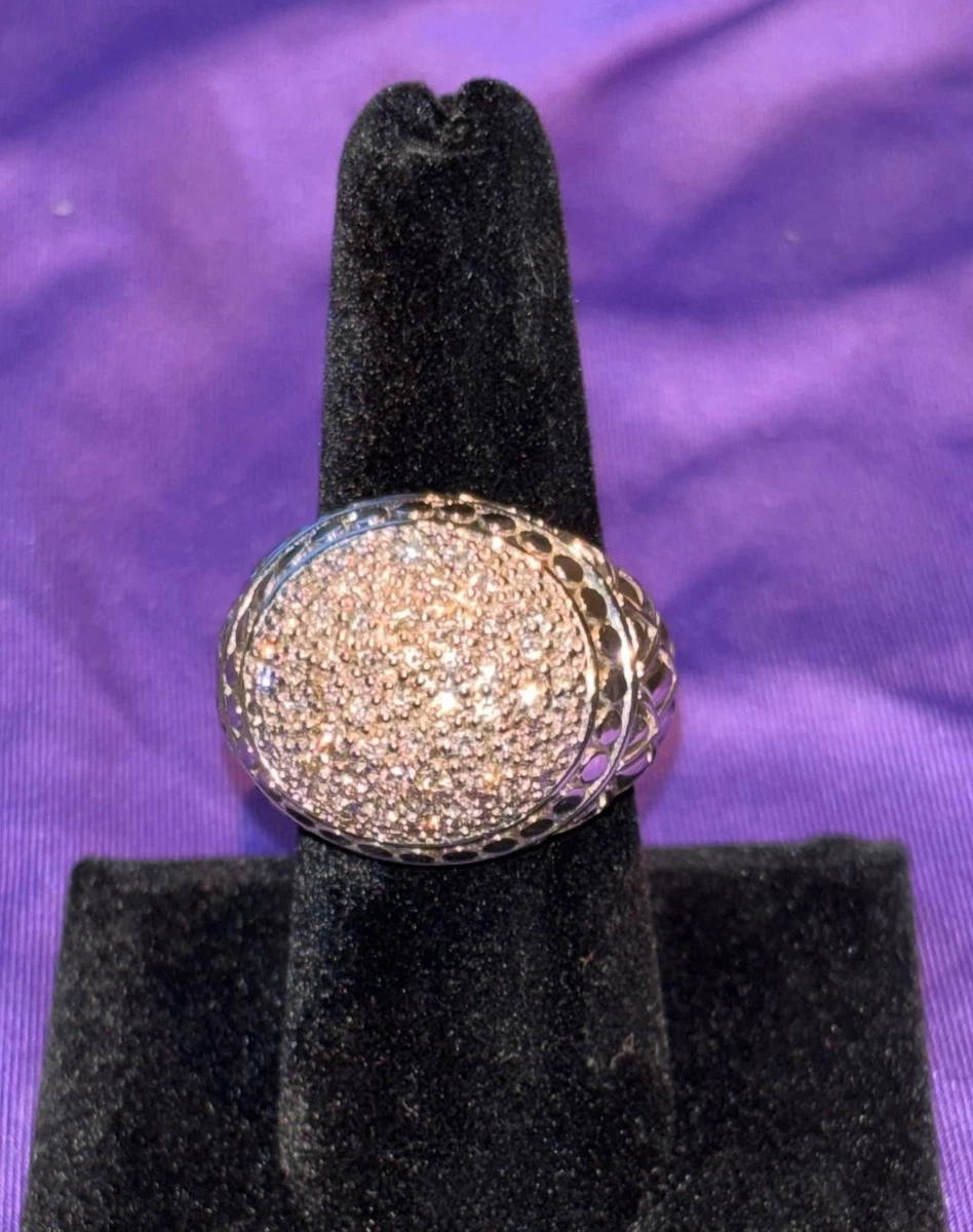 Sterling Silver Diamond Fine Rings Ring 925 Metal Purity 6 Ring