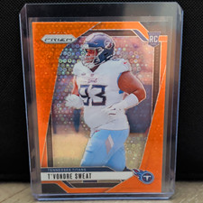 Panini 2024 Prizm T'Vondre Sweat #394 Rookies Rookie Card Titans NFL. rookie card picture