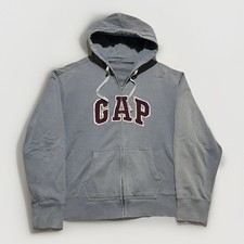 Vintage Y2K GAP Logo Zip Hoodie Size XL