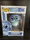 Funko Pop! Disney Pixar Inside Out Sadness #133 Vinyl Figure DAMAGED BOX